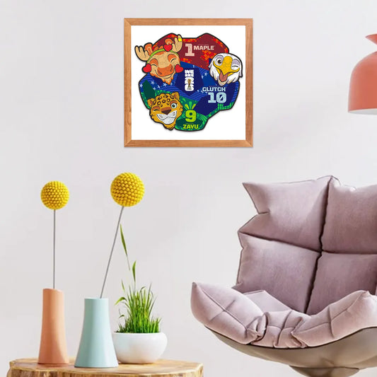 World Cup 2026 wooden puzzle – trio of mascots design