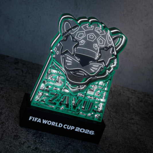 World Cup 2026 wooden night light – Zayu mascot design