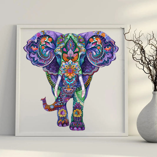 Safari wooden jigsaw puzzle – elephant design by WoodAha