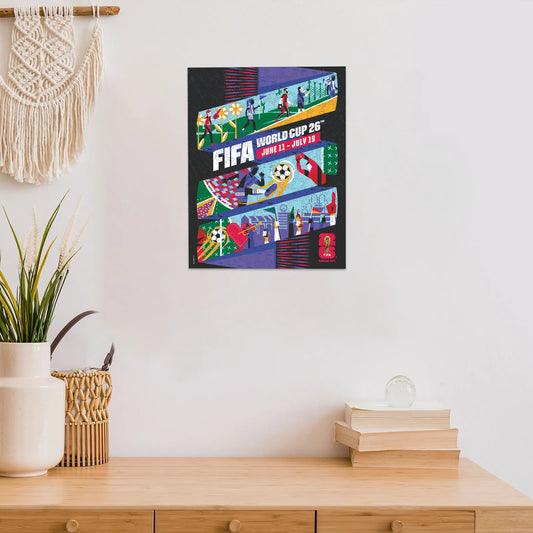 World Cup 2026 wooden puzzle – Kansas City host city poster design