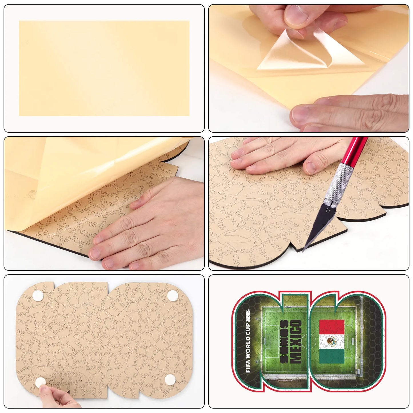 World Cup 2026 Mexico pride wooden jigsaw puzzle – Mexico fan gift
