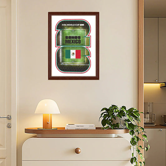 World Cup 2026 wooden puzzle – Mexico national pride field design