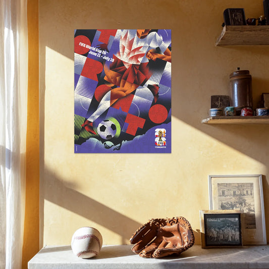 World Cup 2026 wooden puzzle – Toronto host city poster design