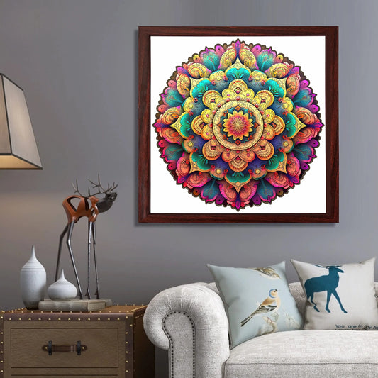 Floral wooden jigsaw puzzle – flower design by WoodAha