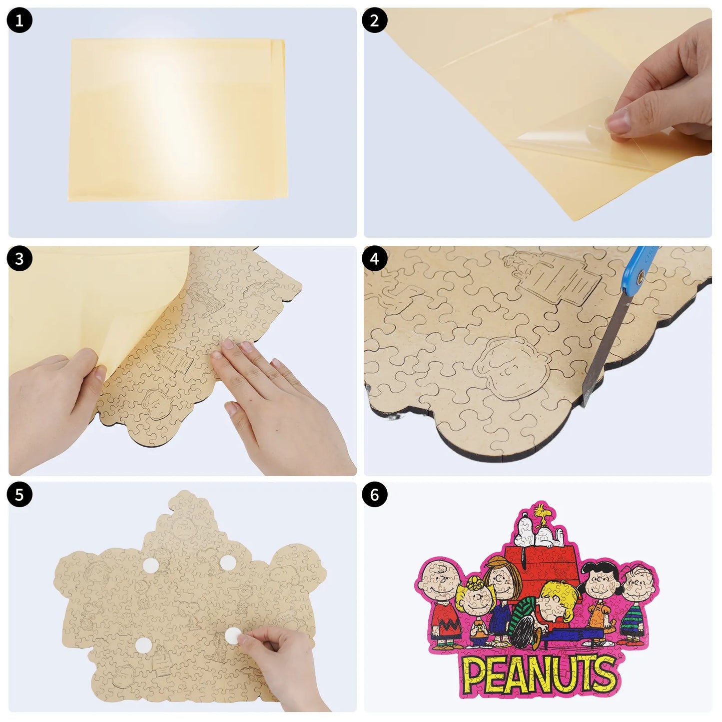 Snoopy Friends wooden jigsaw puzzle – officially licensed product