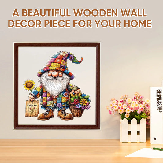 Fantasy wooden jigsaw puzzle – gnomes design by WoodAha