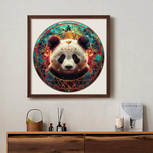 Bamboo bear wooden jigsaw puzzle – panda design by WoodAha