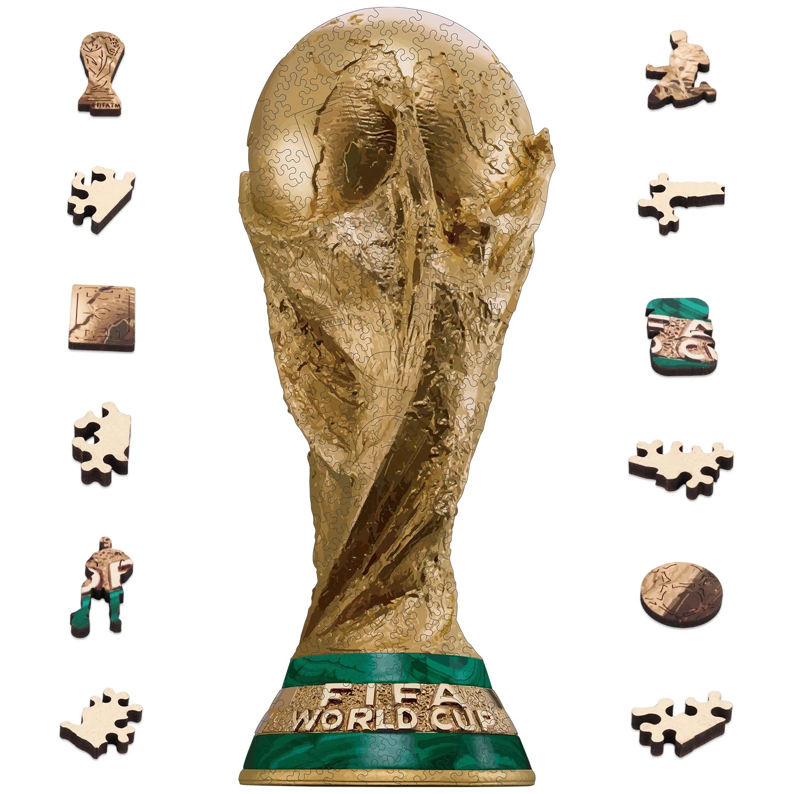 FIFA 2026 Trophy Mini Wooden Puzzle | WoodAha