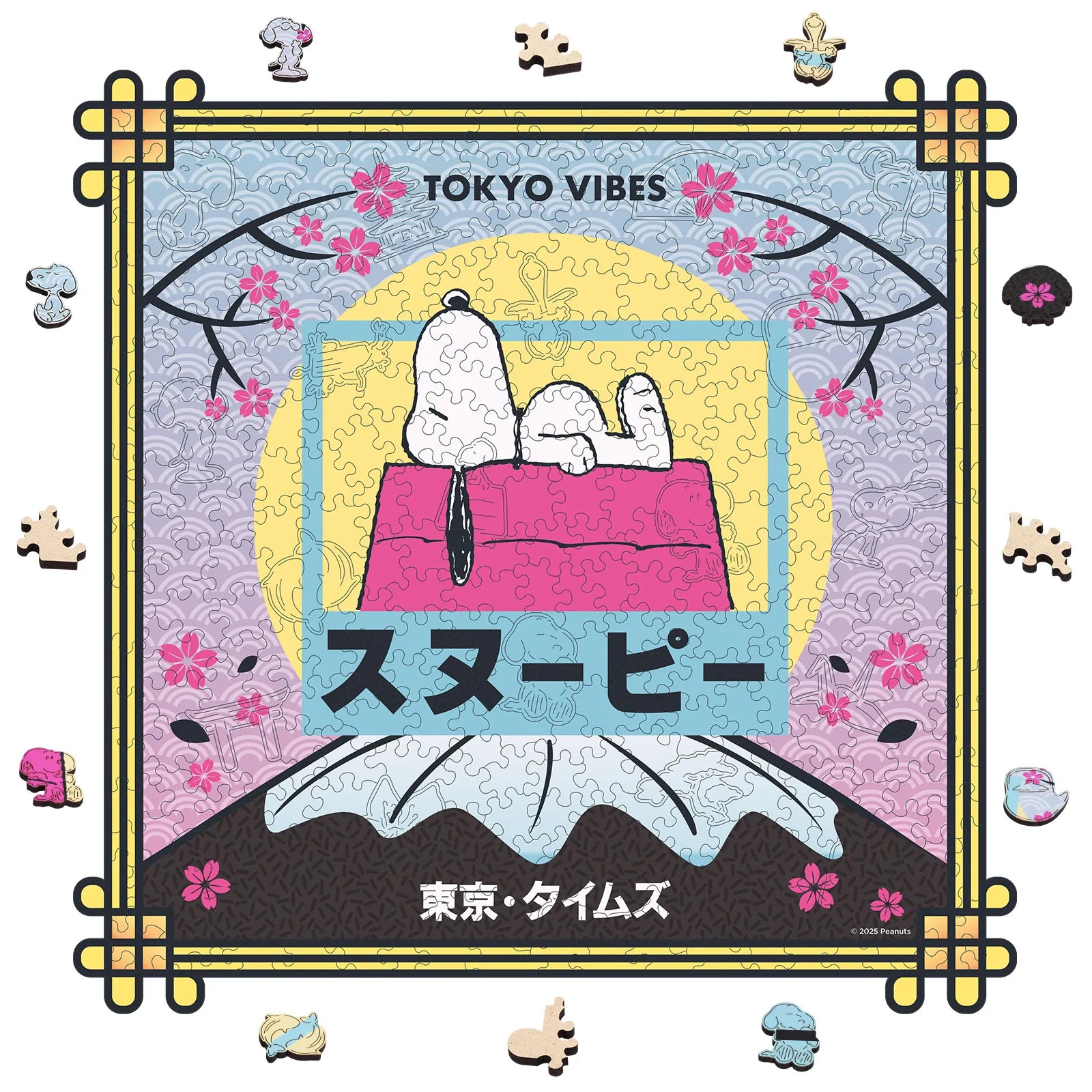 Snoopy Tokyo Times Wooden Jigsaw Puzzle | WoodAha