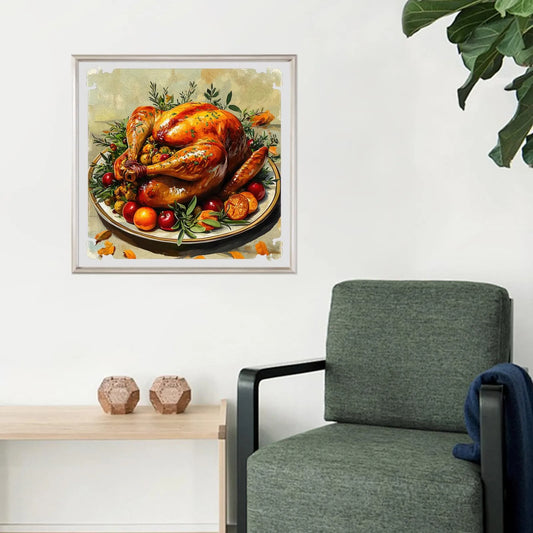 Seasonal bird wooden jigsaw puzzle – turkey design by WoodAha