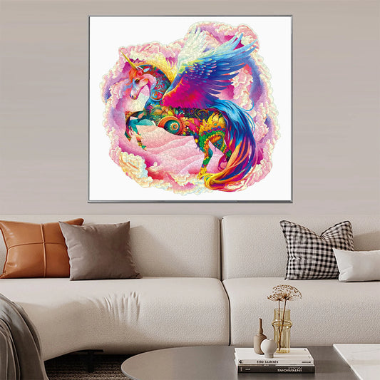 Fantasy wooden jigsaw puzzle – unicorn design by WoodAha