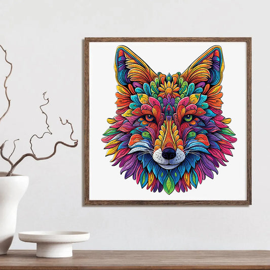 Forest wildlife wooden jigsaw puzzle – wolf design by WoodAha