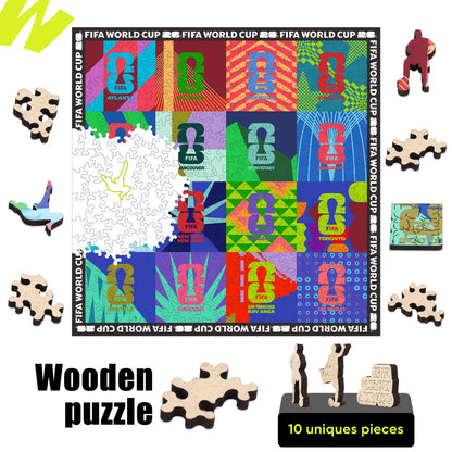 Officially licensed World Cup 2026 host cities mosaic puzzle