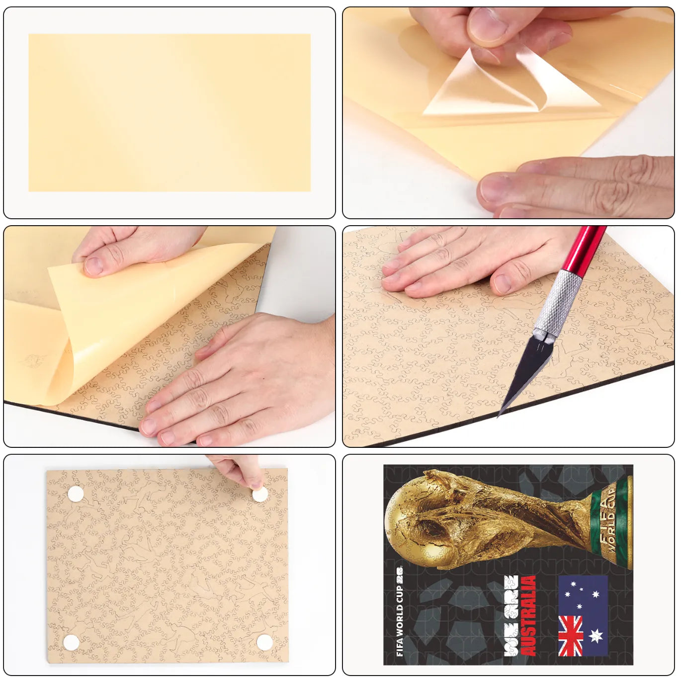 World Cup 2026 Australia wooden jigsaw puzzle – Australian fan gift