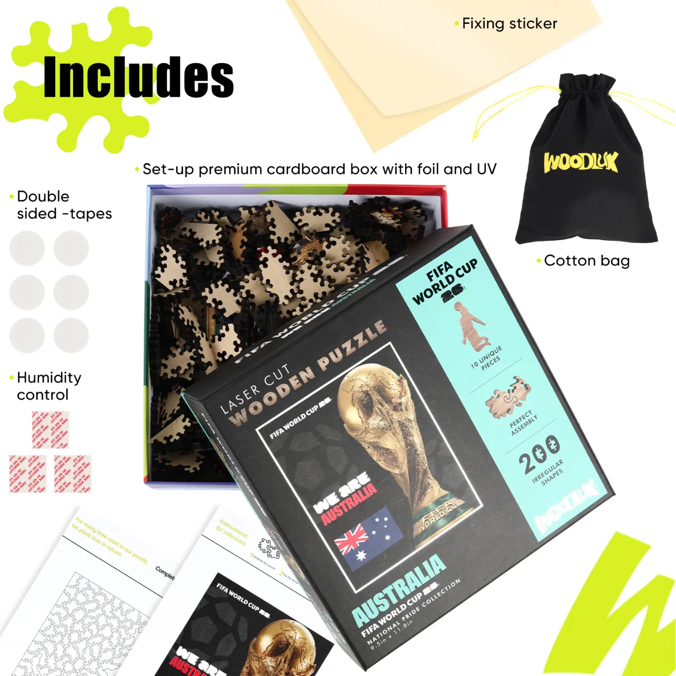Wooden jigsaw puzzle gift – FIFA World Cup 2026 Australia