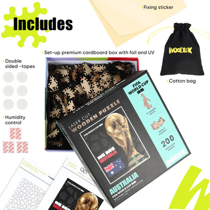 Wooden jigsaw puzzle gift – FIFA World Cup 2026 Australia