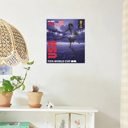World Cup 2026 wooden puzzle – We Are USA poster design