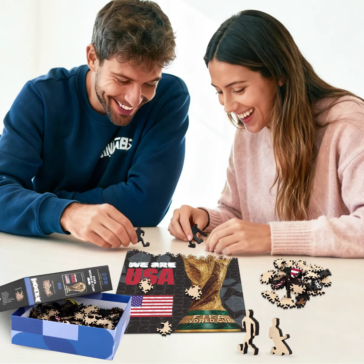 FIFA 2026 USA trophy wooden jigsaw puzzle – 200 piece edition