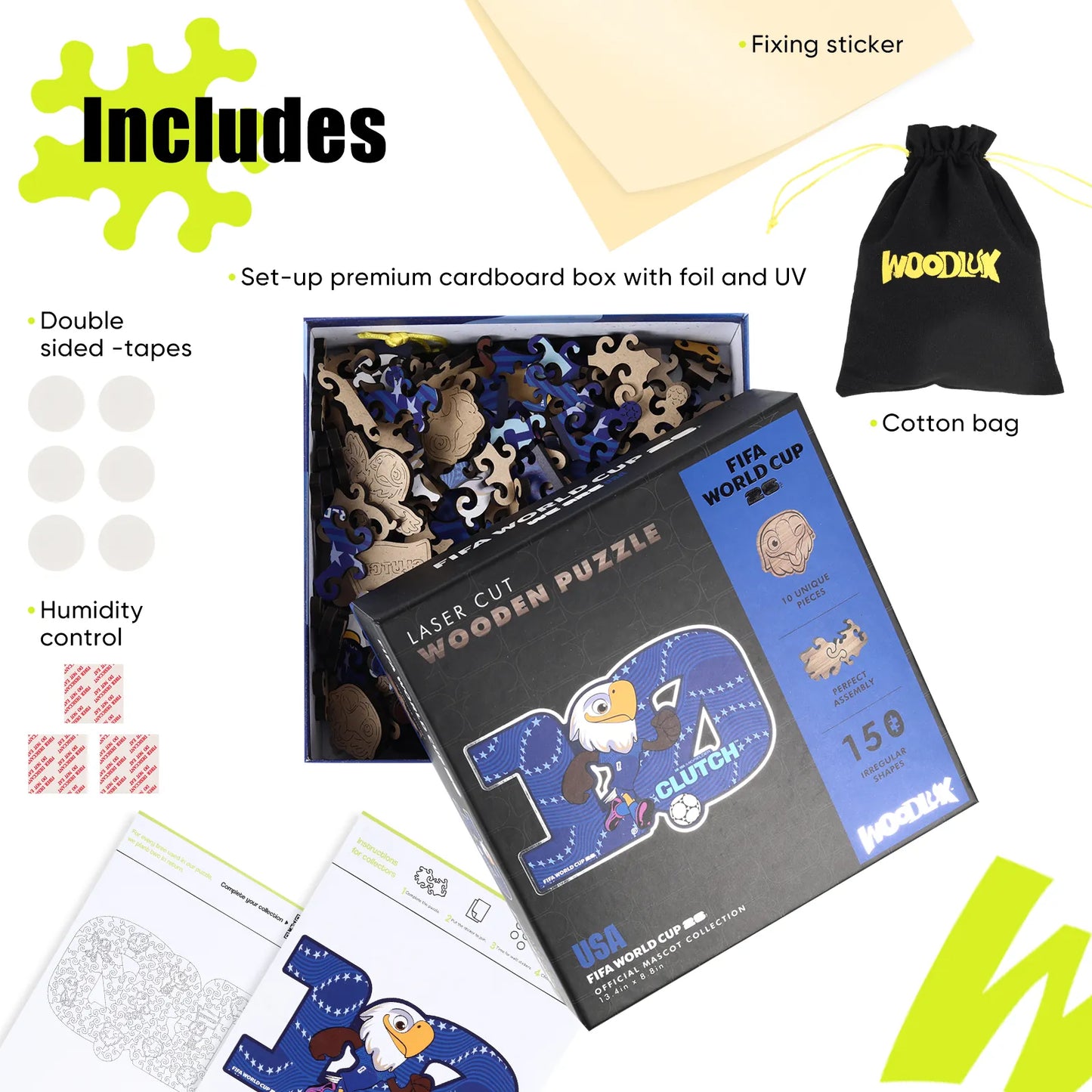 FIFA World Cup 2026 Clutch mascot puzzle detail