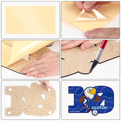 World Cup 2026 Clutch mascot wooden jigsaw puzzle – USA fan gift