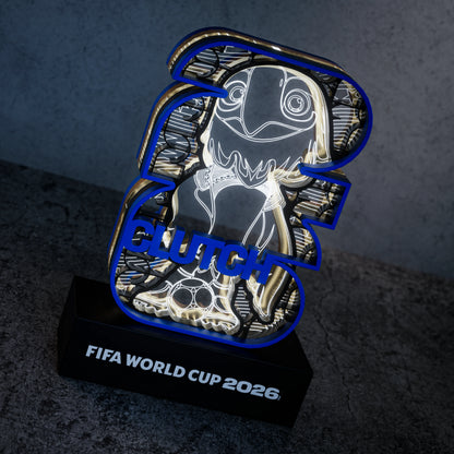 World Cup 2026 wooden night light – Clutch mascot design