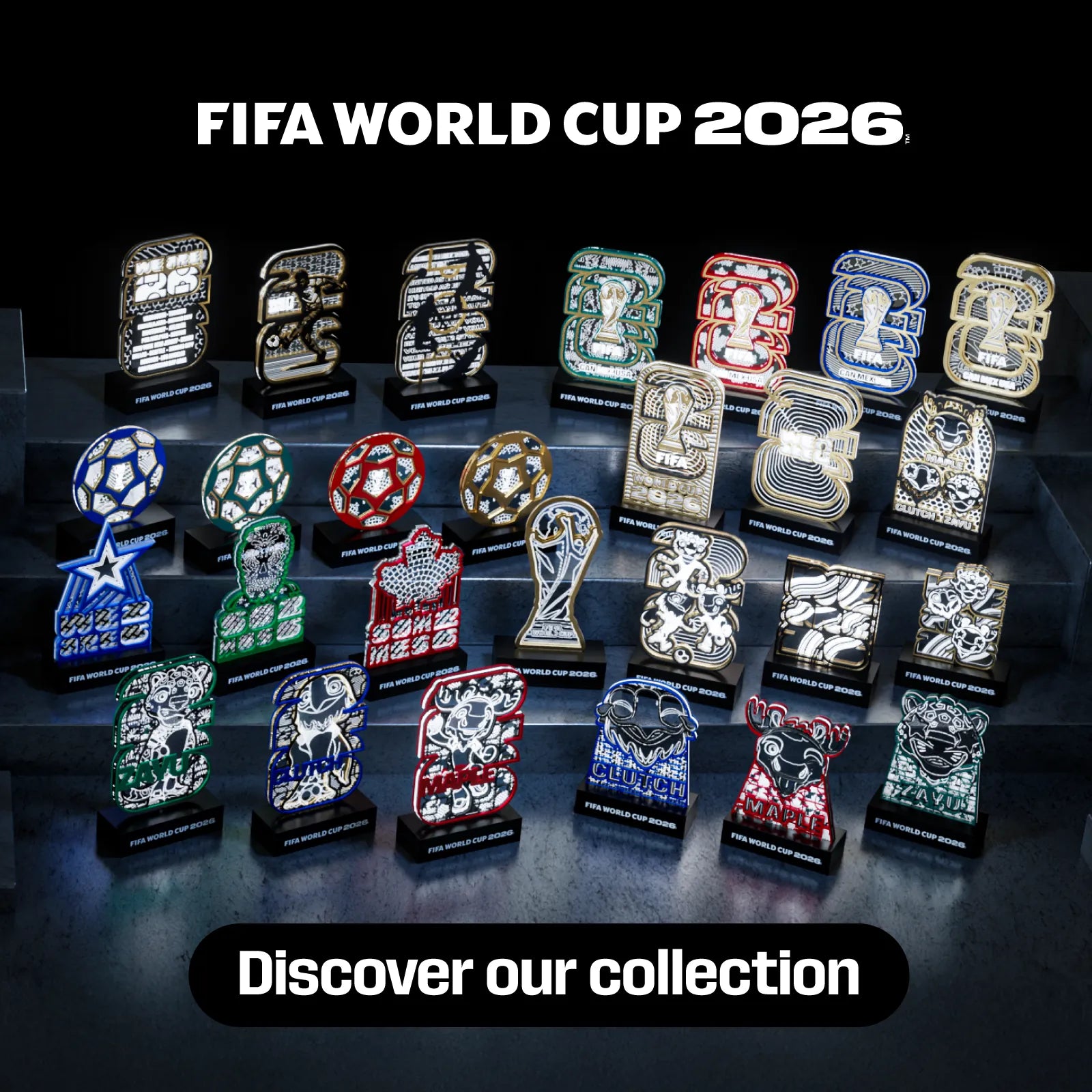 Clutch mascot 3D LED lamp – World Cup 2026 collectible