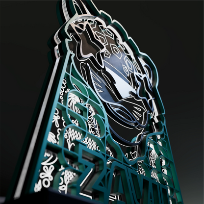 FIFA 2026 Zayu mascot LED lamp – lit view