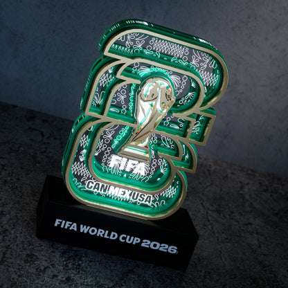 World Cup 2026 wooden night light – Mexico host logo design