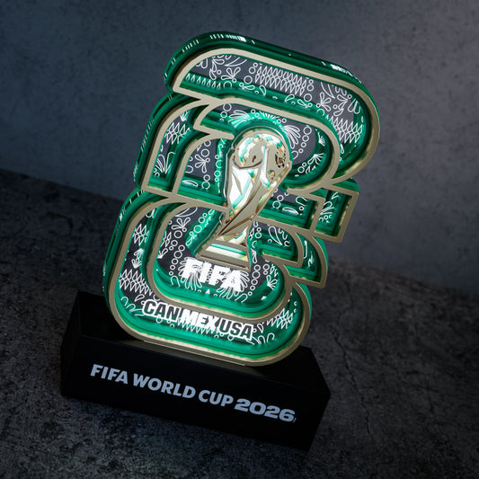 World Cup 2026 wooden night light – Mexico host logo design