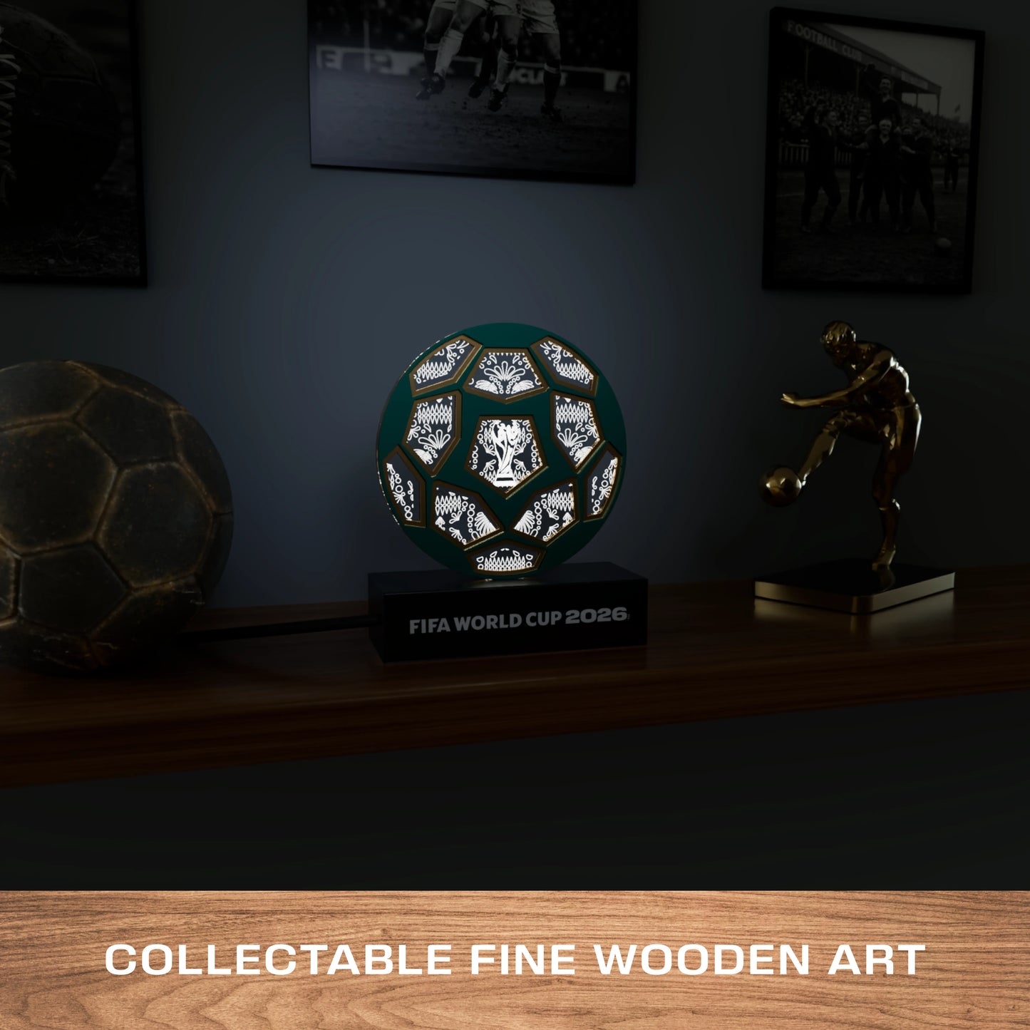 FIFA 2026 Mexico ball LED lamp – angle view