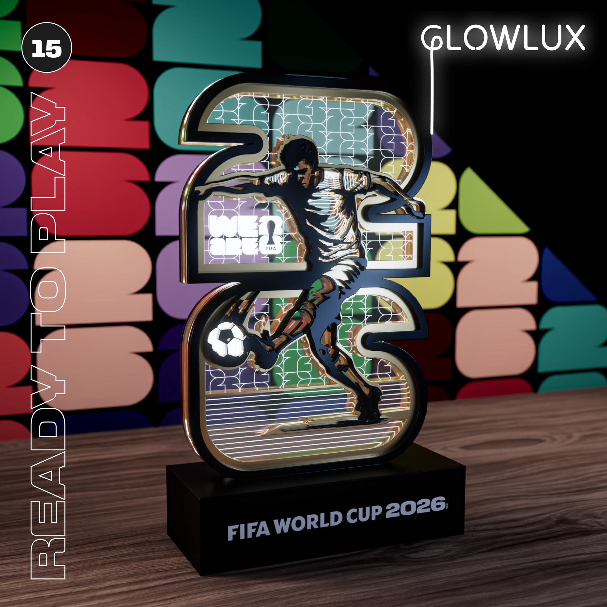FIFA World Cup 2026 Ready to Play 3D LED lamp – officially licensed