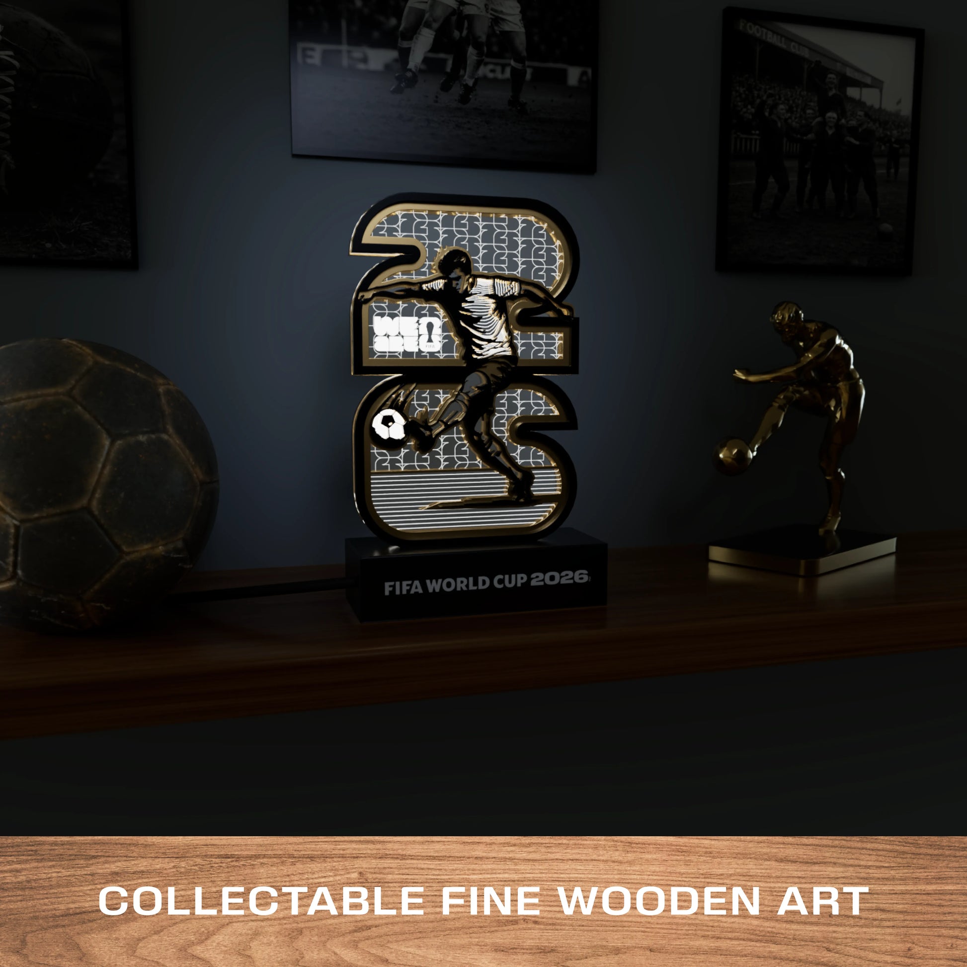 FIFA 2026 Ready to Play LED lamp – angle view