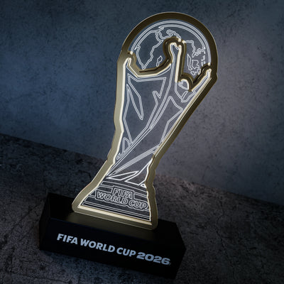 World Cup 2026 wooden night light – official trophy layered design