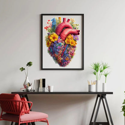 Romantic wooden jigsaw puzzle – beating heart design by WoodAha