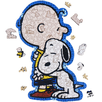 Officially licensed Snoopy Better Together wooden jigsaw puzzle