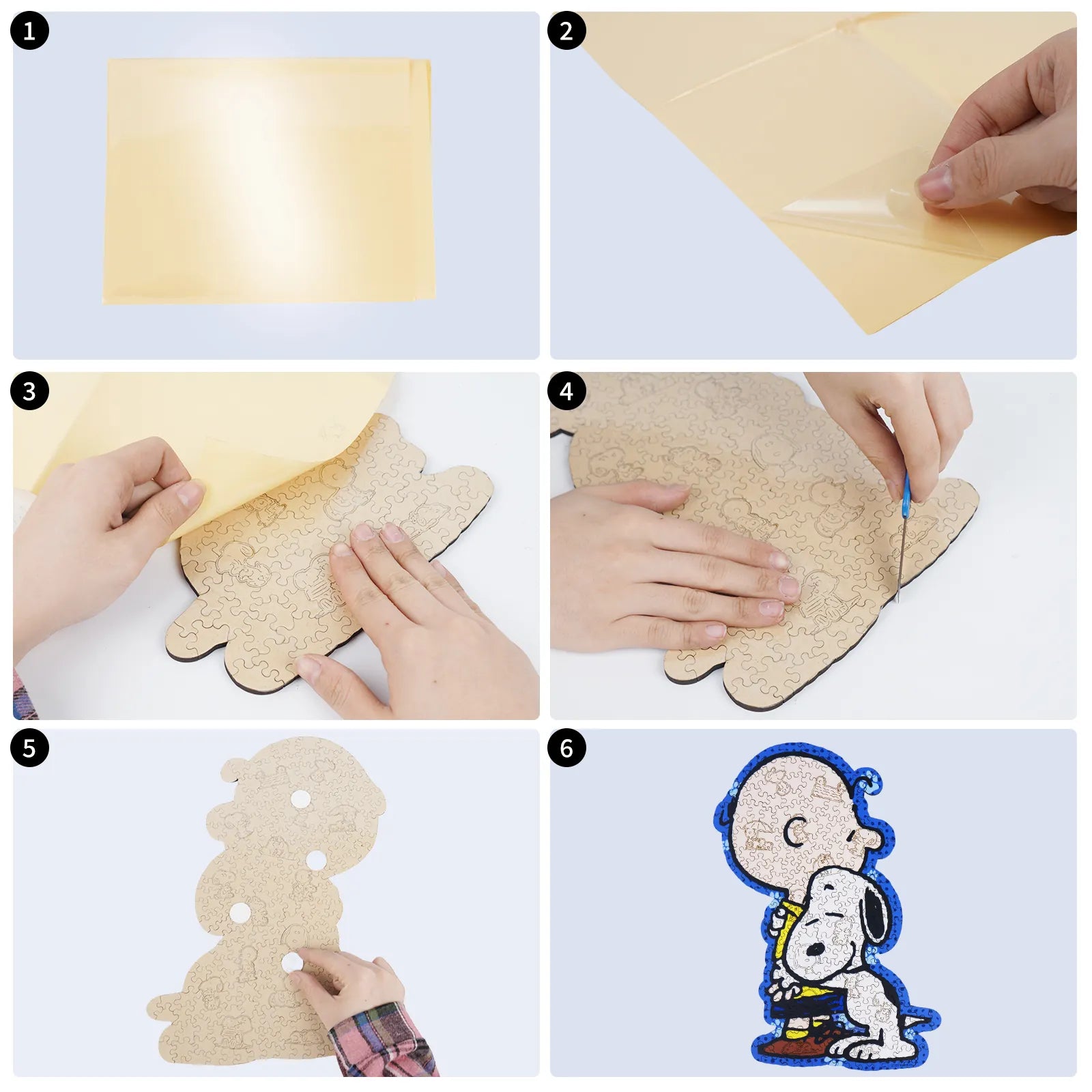 Snoopy Better Together wooden jigsaw puzzle – officially licensed product