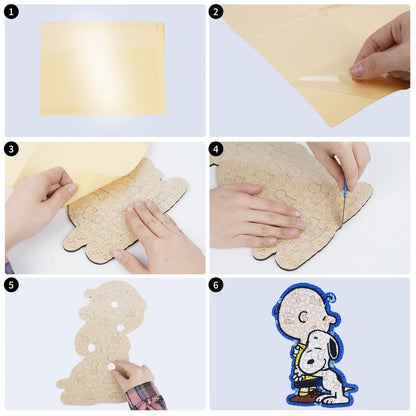 Snoopy Better Together wooden jigsaw puzzle – officially licensed product