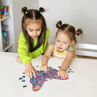 Butterfly wood puzzle for adults – 200 and 500 piece options