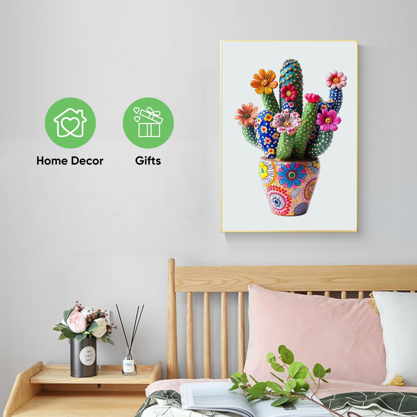 Desert bloom wooden jigsaw puzzle – cactus flower design by WoodAha