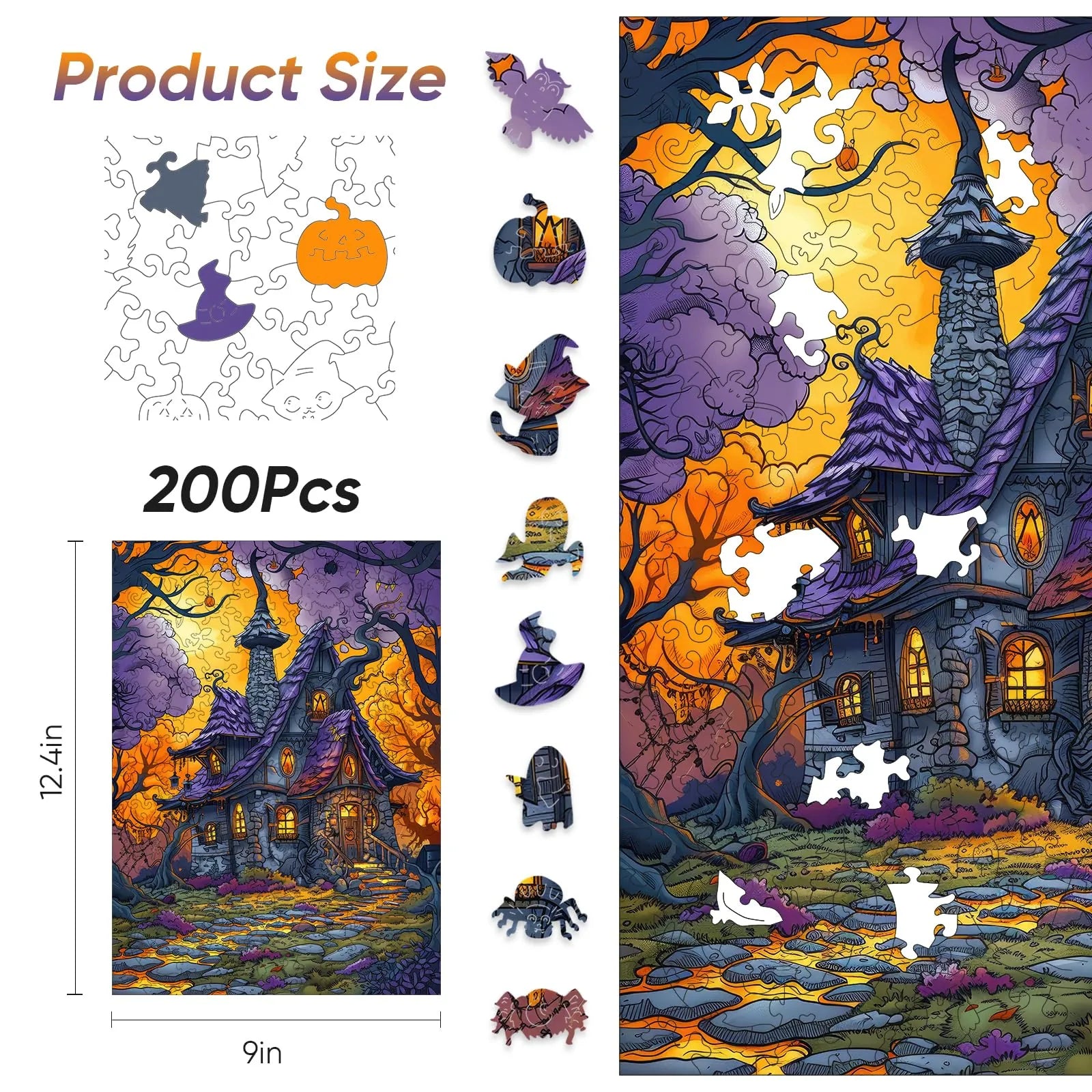 Wooden jigsaw puzzle gift – castle fortress design