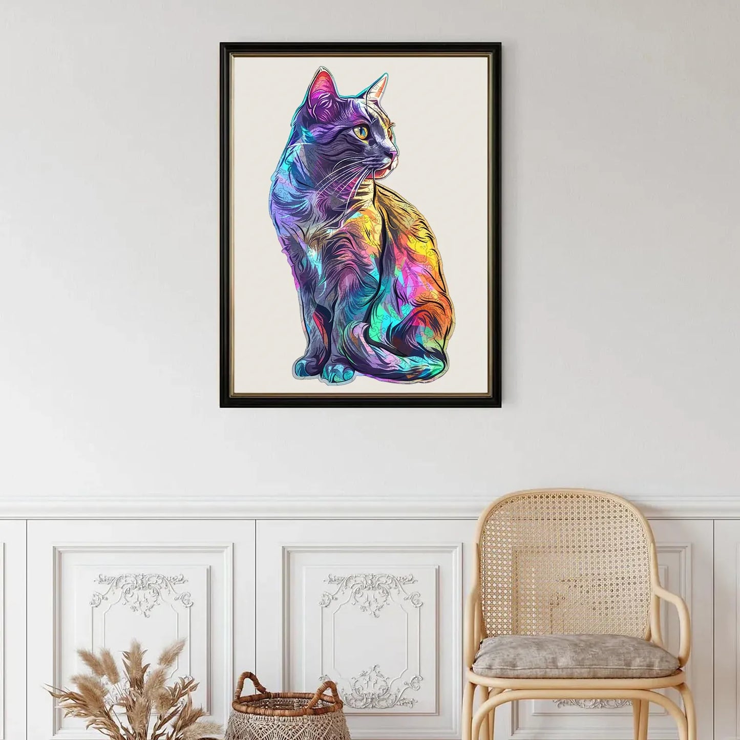 Feline wooden jigsaw puzzle – cat design by WoodAha