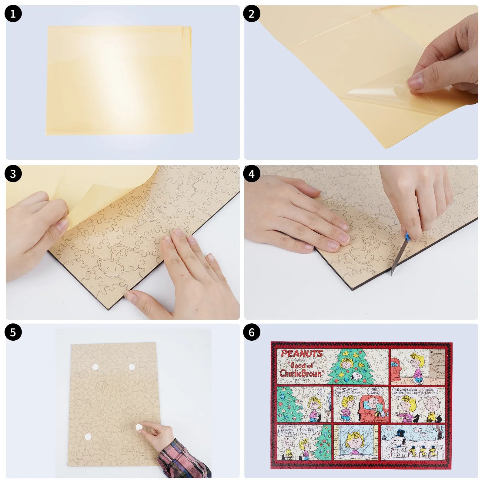 Snoopy Christmas Comic wooden jigsaw puzzle – officially licensed product