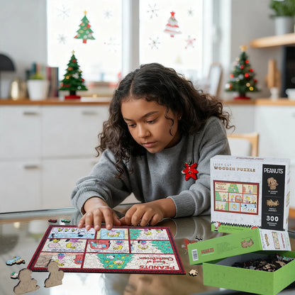 Snoopy Christmas Comic wooden puzzle – 300 piece edition