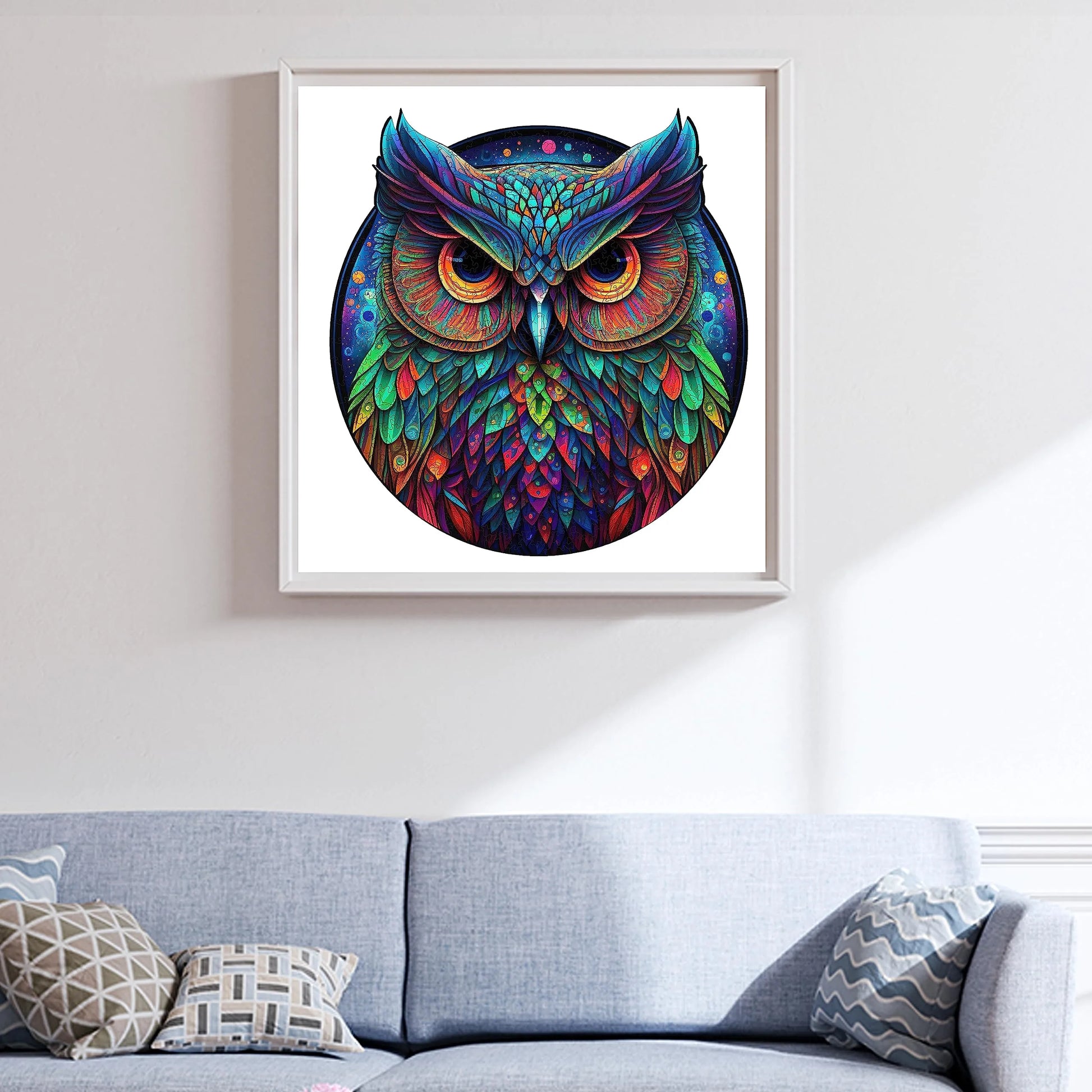 Bird themed wooden jigsaw puzzle – cute owl design by WoodAha