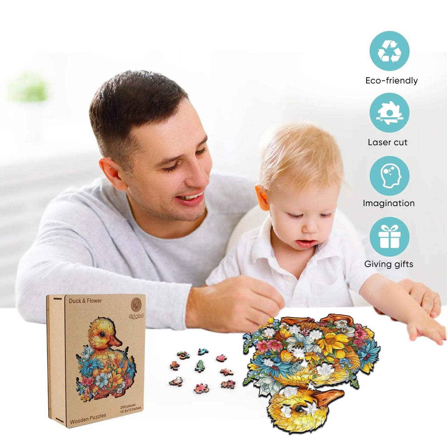 Duck wood puzzle – 200 and 500 piece options