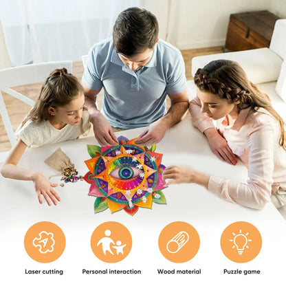 Evil Eye wood puzzle for adults – 200 and 500 piece options