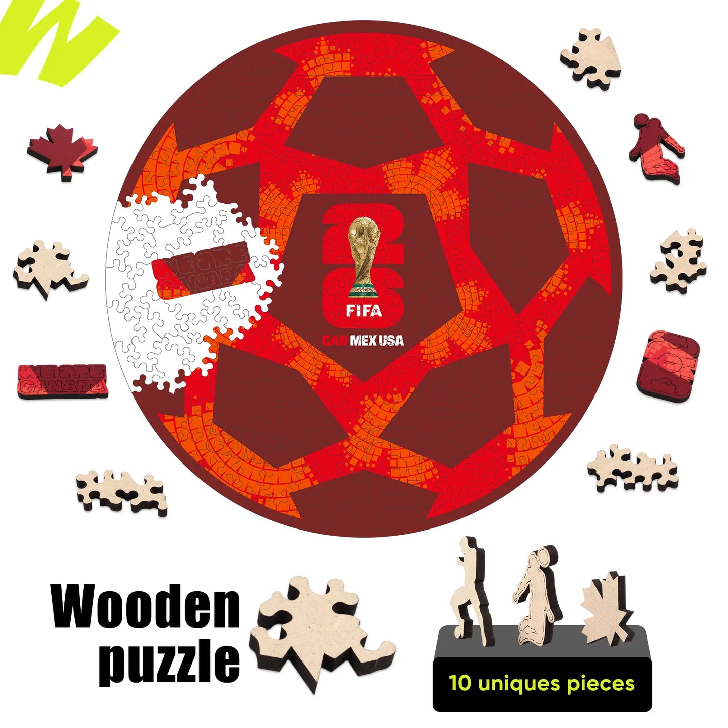 Officially licensed World Cup 2026 Canada ball puzzle