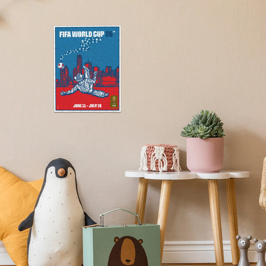 World Cup 2026 wooden puzzle – Dallas host city poster design