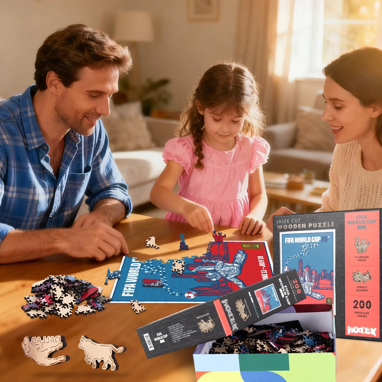 FIFA 2026 Dallas wooden jigsaw puzzle – 200 piece edition