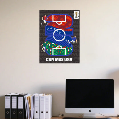 World Cup 2026 wooden puzzle – USA Canada Mexico host countries design